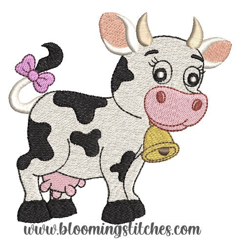 Cow with bow