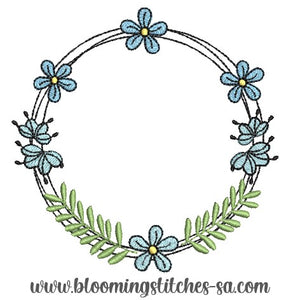 Floral and Ferns wreath