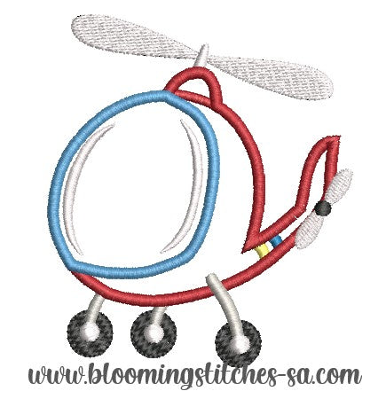 Helicopter Appliqué