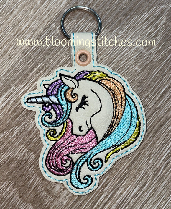 Unicorn Head Key Fob