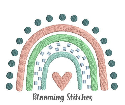 Mexican rainbow with dots 1