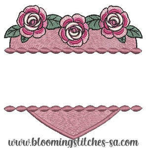 Split Rose Name Frame