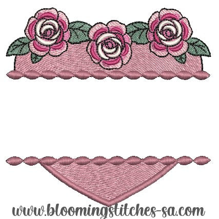 Split Rose Name Frame