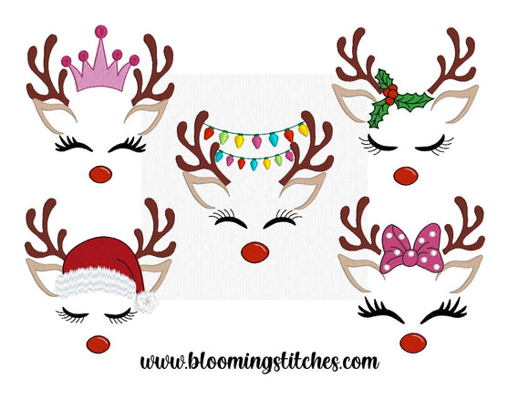 Reindeer Faces SET