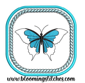 Butterfly Coaster 2 (Mug Rug) ITH