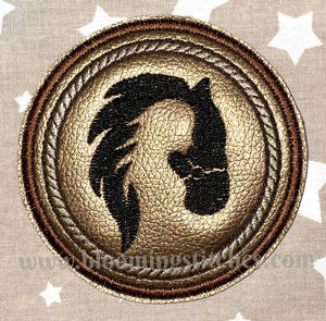 Horse Mug Rug 1 (Coaster) ITH
