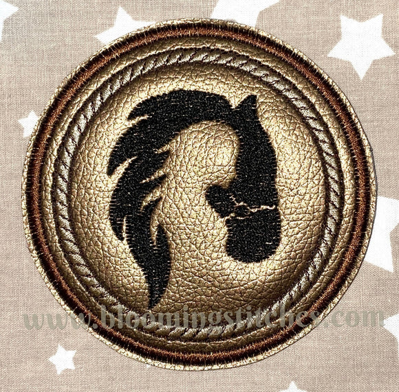 Horse Mug Rug 1 (Coaster) ITH
