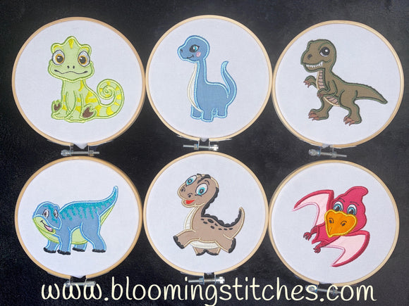 Appliqué Dinosaurs SET