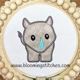 Appliqué Nursery Rhino