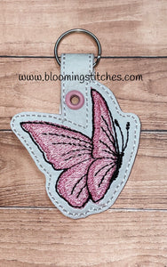 Butterfly Pink Key Fob