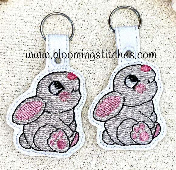 Cute Bunny Key Fob